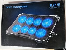 ICE COOREL Gaming Laptop Cooling Pad with 8 Cooling Fans, Laptop Fan Cooler Pad picture