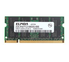 Elpida 2GB 2 GB PC2-6400 DDR2-800MHz Memory For Dell Latitude D530 531 D620 D630 picture