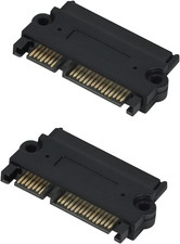 2 Pack SATA to SATA HDD Adapter, 22 Pin Male to 22 Pin Female Extender for 2.5” picture