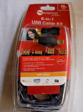 Belkin My Essentials 6-In-1 USB Cable Kit. 16 Foot USB Extension Cable. New picture