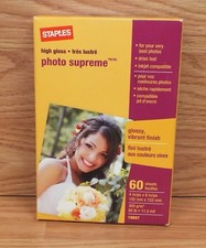 Staples High Glossy Photo Supreme (19897) 60 Sheets 4 in/po x 6 in/po 300g/m  picture