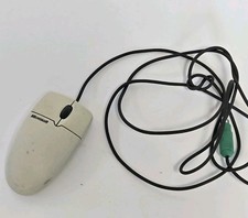 Vintage Microsoft Mouse Wheel 3.0 PS/2 X05-95266 83351-576 Mechanical Ball Wired picture