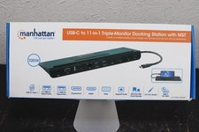 Manhattan USB-C 11-in-1 Triple Monitor Docking Station with MST picture