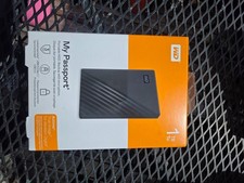 WD My Passport 1TB Portable External Hard Drive USB 3.2 Black - New Sealed picture