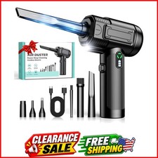 Compressed Air Duster, 130000RPM Rechargeable Electric Air Blower Cordless picture