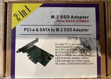 SYBA SY-PEX50073 M.2 NGFF SSD to PCIe x4 / SATA III Combo Adapter Card Tested picture