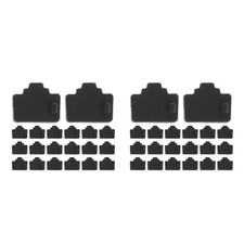 120Pcs Black Silicone Rj45 Ethernet Dust Plug Caps for Computer Network Ports picture