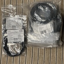 Lot of 12 C2G 27152 7ft Cat6 Snagless UTP Ethernet Patch Cable Black New picture