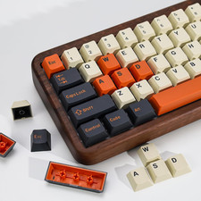 Carbon 174 Keys PBT Double Shot Keycap Set,Orange Retro Custom Key Cap Keycaps 6 picture