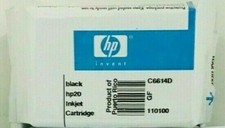 Genuine Original OEM HP 20 C6614D Black Ink cartridge for DesignJet Printer New picture