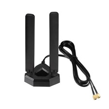 Eightwood WiFi 6E Tri-Band Antenna 6GHz 5GHz 2.4GHz Gaming WiFi Antenna Magnetic picture