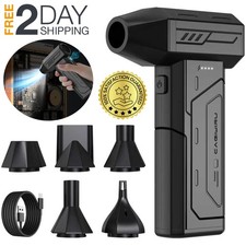 Pistola De Aire Soplador Recargable Con Luz Para Limpiar Polvo PC Motores Carros picture