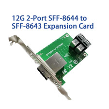 12G 2-Port SFF-8644 to SFF-8643 Expansion Card XIC4383 picture