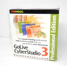 GoLive CyberStudio 3 Professional for Mac • Macintosh Vintage 1998 NOS SEALED picture