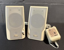 Advent 3.5mm Computer Shelf Speakers S4298 Vintage Retro AC - Tested picture