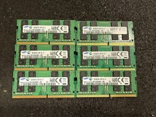 Lot of 6 Samsung 16GB DDR4 SODIMM 2133MHz M471A2K43BB1-CPB Laptop RAM 96GB picture