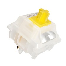 GATERON Milky Yellow Pro V3 Keyboard Switches Pre-lubed Linear 5 Pin 90 PCS picture