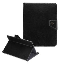 Universal 8 Inch Tablet Case Protective Folio PU Leather Shell Case Black picture