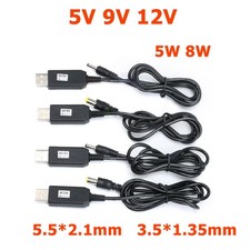 DC5V 9V 12V USB Charging Power Charger Cable Lead Wire Plug 5.5*2.1mm 3.5*1.35mm picture