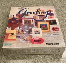 NEW SEALED Microsoft Greetings v. 20001 PC Software NOS picture