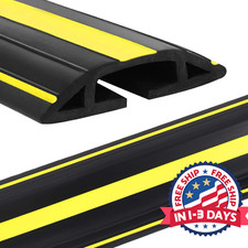 Cubierta De Cable De Suelo De PVC Resistente De 6.5FT Protector De Cables Suelo picture