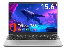 15.6 in Silver Notebook Laptop PC for Casual Computing with Office 365 picture