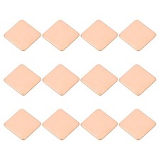 12 Pcs Heatsink Copper Pad Shim IC Chipset GPU Thermal Heatsink (15x15x0.6mm) picture