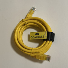 Comcast Cat5e RJ-45 Ethernet Patch Cable 6 ft Round Yellow, Cat5e Ends picture