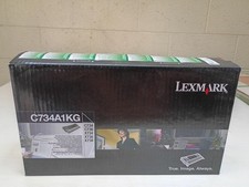 LEXMARK C734A1KG Black Toner Cartridge Genuine Sealed box picture