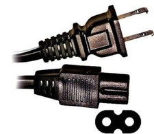 Universal Replacement Power Cord 6FT for Printers & Gaming Systems Nema 1 15p C7 picture