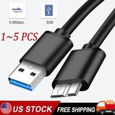 1-5x Micro USB 3.0 Cable High Speed Data SYNC For HDD External Hard Drive LOT picture