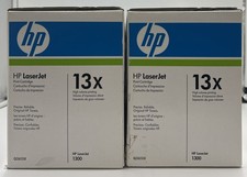 2x HP 13X LaserJet 1300 Print Cartridge Black Toner Q2613X (Qty 2) NEW Sealed picture