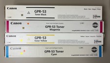 1 Set OEM CANON GPR-53 Toner Cartridge Full Set Black Cyan Magenta Yellow CYMK picture