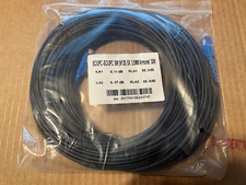 30M Black Armored Cable SC/UPC SM 9/125 SX 3.0MM Fiber Optic Patch Cord picture