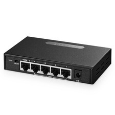 5 Port Gigabit POE Switch 4 Ports 1000Mbps IEEE802.3af/at 1 Uplink 65W Hub picture