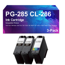 PG-285 CL-286 3 Pack Ink Cartridge for TS7720 TR7820 TS7722 TS 7720 TR 7820 picture