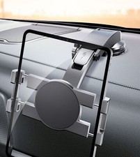 Ipad Holder, Dashboard Tablet Holder for Car Suction Cup Tablet Car Mount Black picture