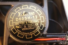 Y.L. Yate Loon 60 mm 60mm x 25 mm 12V-0.18A case CPU DC D60SH-12 fan  SMALL PLUG picture