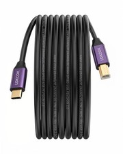 LDKCOK USB C to B Printer Cable 3FT, Premium Gold-Plated Type Black picture