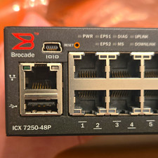Brocade ICX7250-48P Fully Managed L3 48-Port Gigabit Rack Switch 1U SFP picture