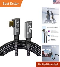 USB C 4.0 Extension Cable with Thunderbolt 4 - 240 W Fast Charging, 40 Gbps Data picture