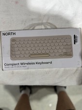 NORTH Compact Wireless Keyboard 78-Key Beige Round Low Profile Keys  picture