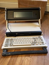 Working IBM Visual Commuter Portable Computer Vintage USA With Bag And Disks picture