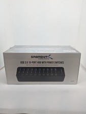SABRENT 10-Port 60W USB 3.0 Hub with Individual Power Switches and LEDs, picture