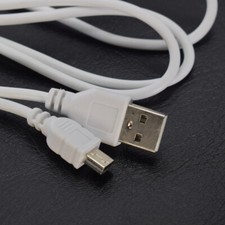 50pcs  USB 2.0 A male to USB mini B 5pin Male Charge Cable 0.7M/70cm White picture
