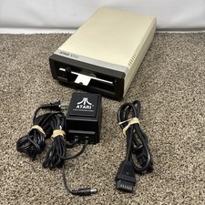 Atari 1050 Floppy Disk Drive Tested With All Cables Power And Data SIO Cable picture