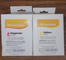 Lot Of 2-PhotoCake Edible Ink Exp:2027 picture