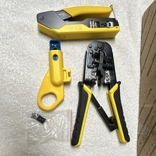 Klein Tools VDV226-011 Ratcheting Crimper/Stripper + VDV110-261 + VDV226-107+Bag picture