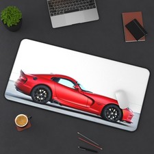 Dodge Viper in Red - Desk Mat Gaming Mouse Pad - Perfect Car Lover Gift picture