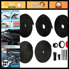 Cable Management Split Wire Loom Kit - High Temp Resistant Tubing, Pet Proof Org picture